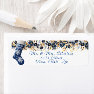 Blue Stocking Noël Garland