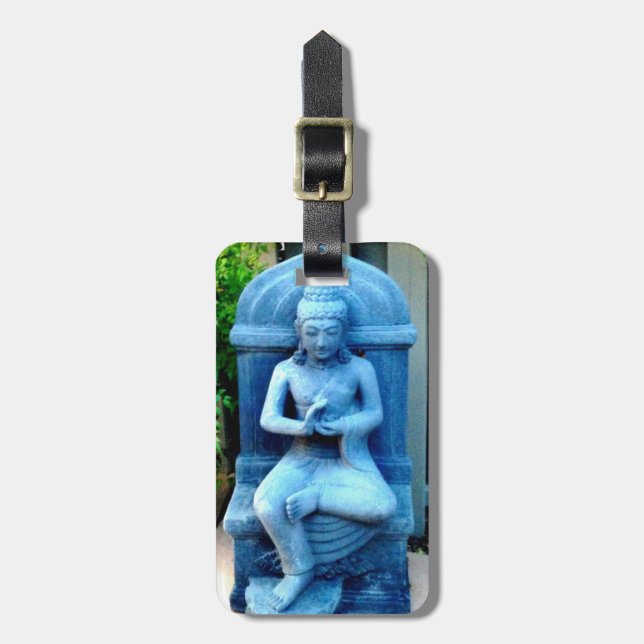 blue stone buddha tag (Front Vertical)