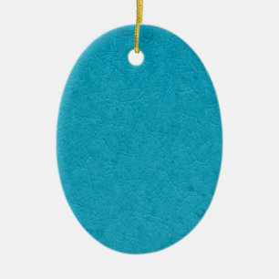 Blue stone ceramic ornament