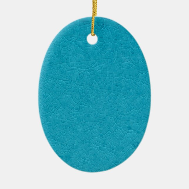 Blue stone ceramic ornament (Front)