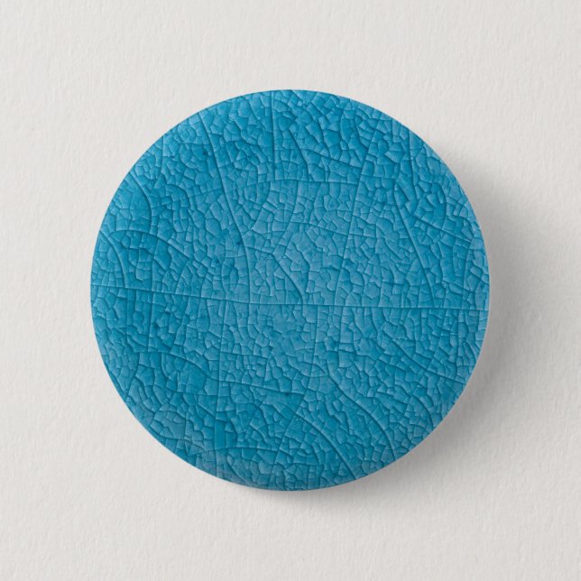 Blue stone cracks 2 inch round button (Front)