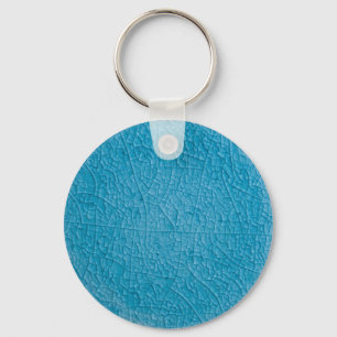 Blue stone cracks keychain