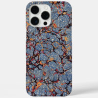 Blue Stone Marbled Paper