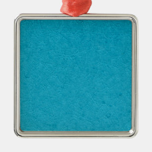 Blue stone metal ornament