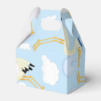 Blue Stork Baby Shower Gift Box