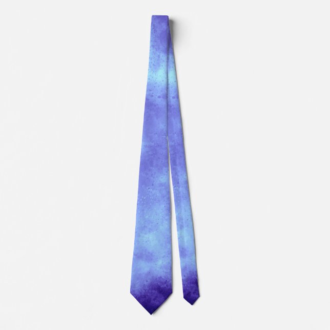 Blue Storm Cloud Effect  Neck Tie (Front)