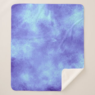 Blue Storm Cloud Effect Sherpa Blanket