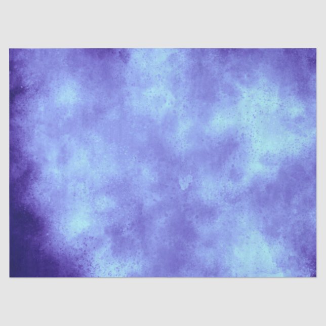Blue Storm Cloud Effect Tissue Paper (Front)