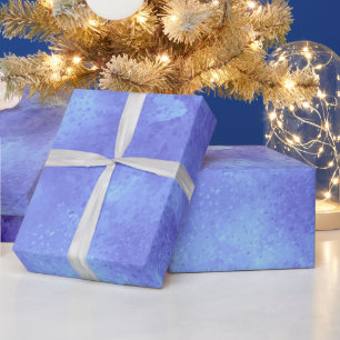 Blue Storm Cloud Effect Wrapping Paper