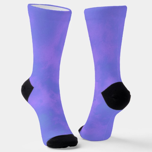 Blue Storm Clouds  Socks (Angled)