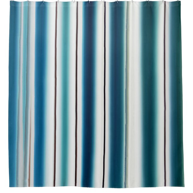 Blue Streak Shower Curtain (Front)