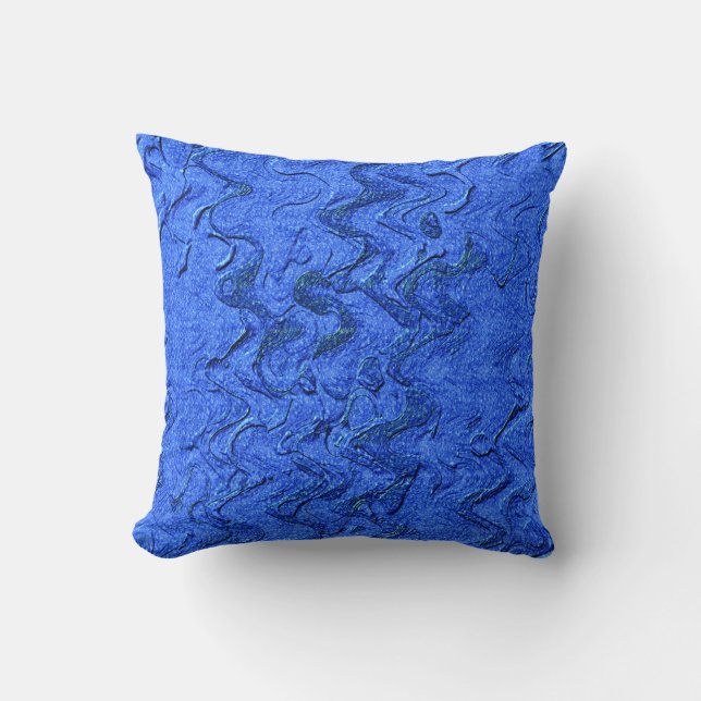 BLUE STREAM WATER THROW PILLOW (Front)