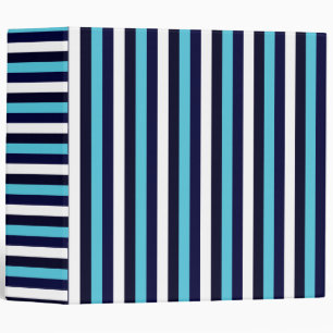 Blue Stripe Binder