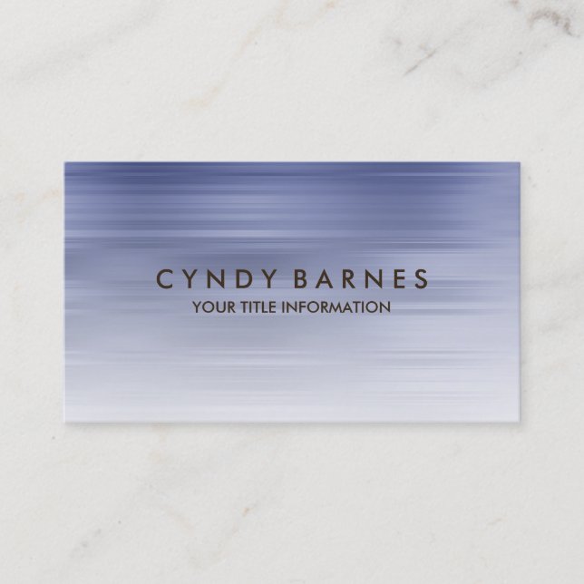Blue  Stripe Business Card (Front)