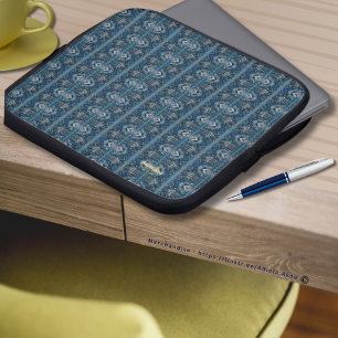 Blue Stripe Electronics Bag by Poet Adiela Akoo