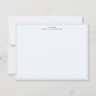 Blue Stripe Frame Note Card