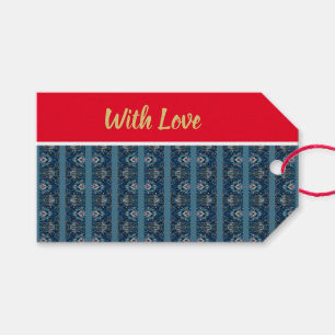 Blue Stripe Love Gift Tag by Poet Adiela Akoo