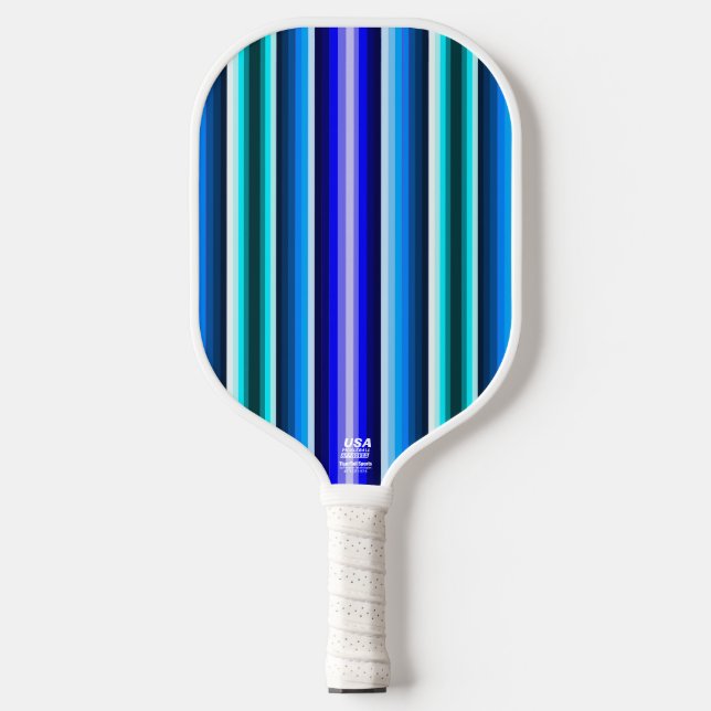Blue Stripe Pickleball Paddle (Front)