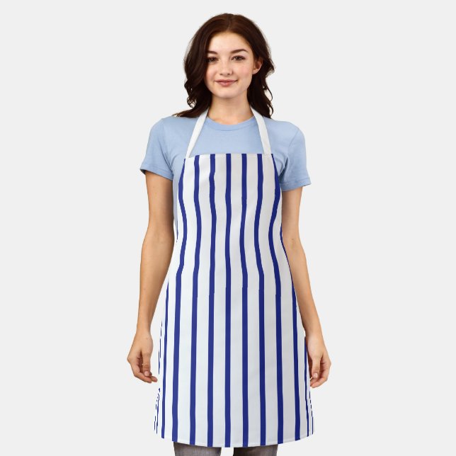 Blue Striped Apron (Worn)