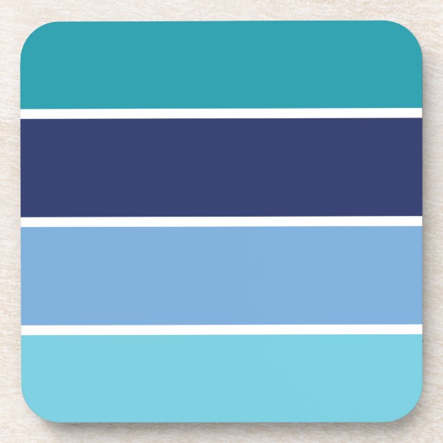 Blue Striped Coaster (Front)