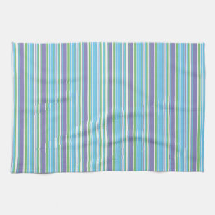 Blue Striped Hand Towel