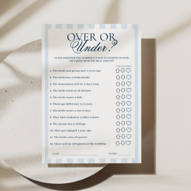 Blue Striped Over or Under Card (Creator Uploaded)