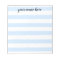 Blue Striped Personalized Notepad
