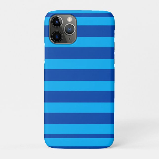 Blue Striped texture Case-Mate iPhone Case (Back)