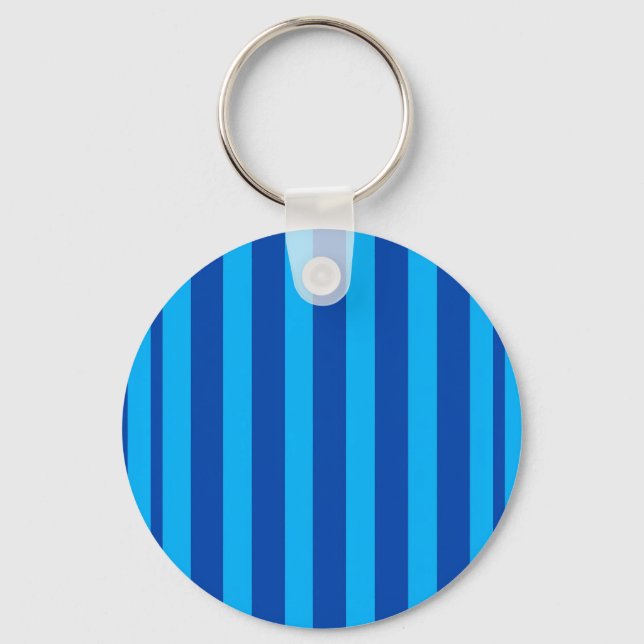 Blue Striped texture Keychain (Front)