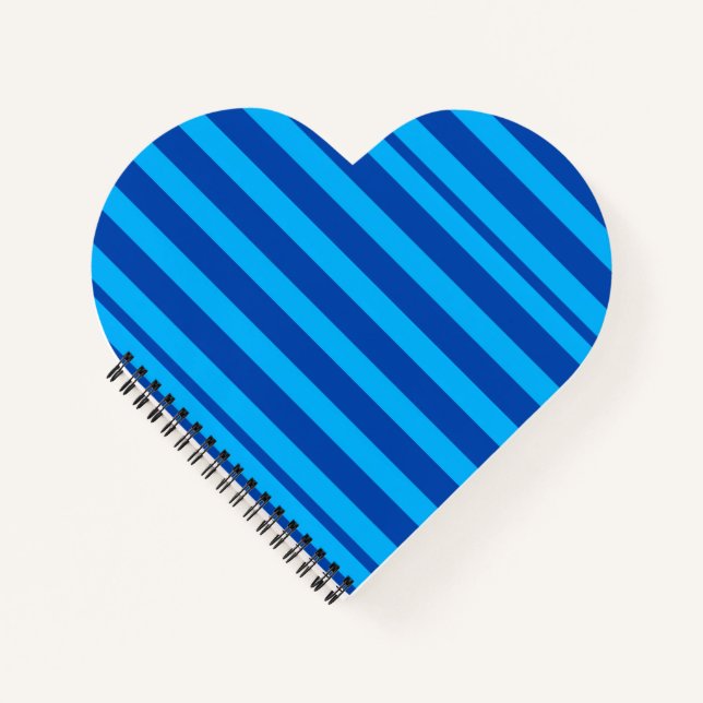 Blue Striped texture Notebook (Front)