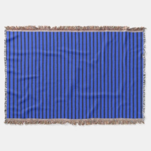 Blue Striped texture Throw Blanket