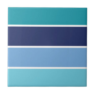 Blue Striped Tile
