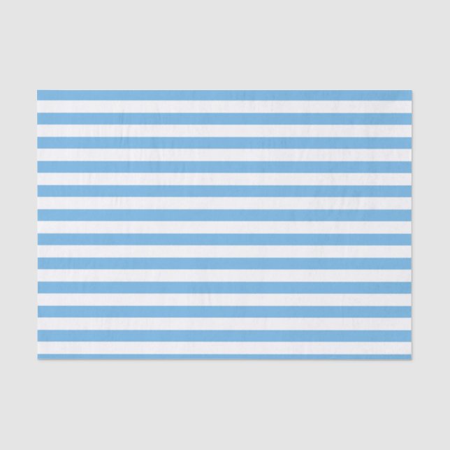 Blue Striped Tissue Paper (Front)