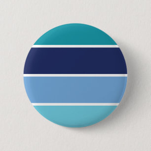 Blue stripes 2 inch round button