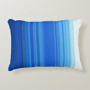 Blue Stripes Accent Pillow