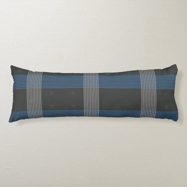 Blue Stripes Body Pillow (Front)