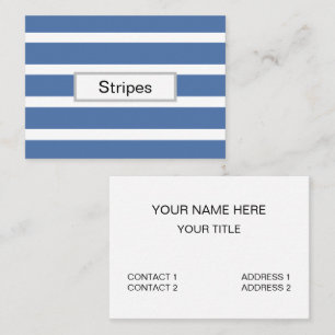 Blue Stripes Business Card