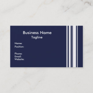 Blue Stripes Business Card