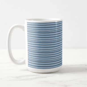 Blue stripes coffee mug