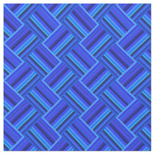 Blue stripes diagonal weave pattern fabric