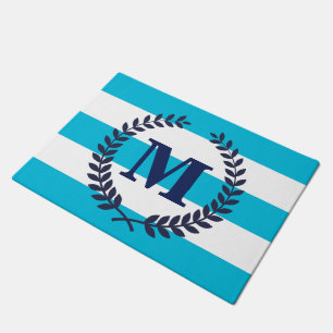 Blue Stripes Doormat