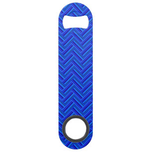 Blue stripes double weave pattern bar key