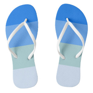 Blue Stripes Flip Flops