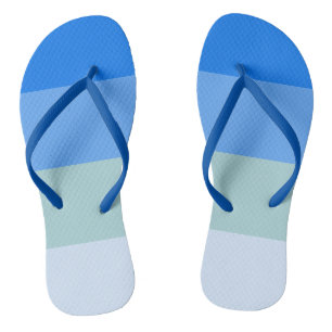 Blue Stripes Flip Flops
