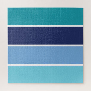 Blue Stripes Jigsaw Puzzle