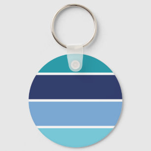 Blue stripes keychain