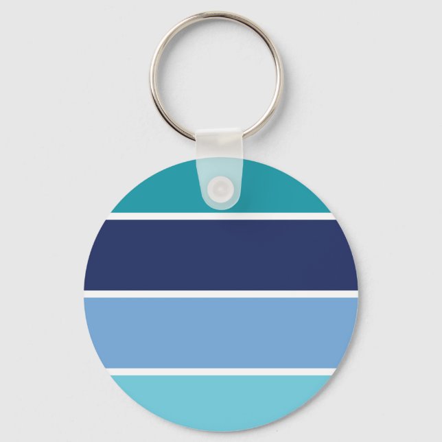 Blue stripes keychain (Front)