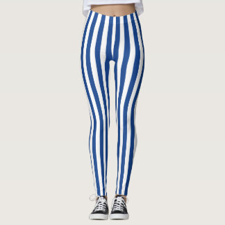Blue Stripes Leggings