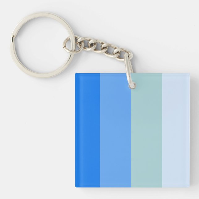 Blue Stripes Maritime Keychain (Front)
