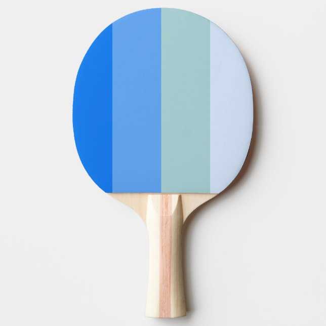 Blue Stripes Maritime Ping Pong Paddle (Front)